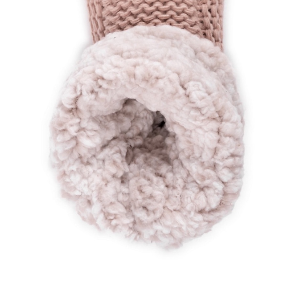 MUK LUKS Women's Sherpa Cuff Bootie indoorPink slippers - Picture 3 of 5